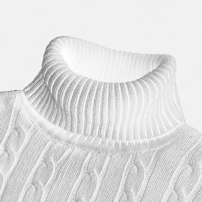 Claireve | Pull Col Roulé Homme en Maille – Style Décontracté, Confort Structuré