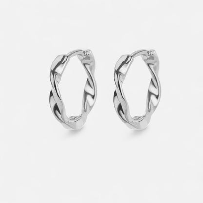 Claireve | Créoles Vintage en Acier pour Femme – Style Rétro, Finition Intemporelle