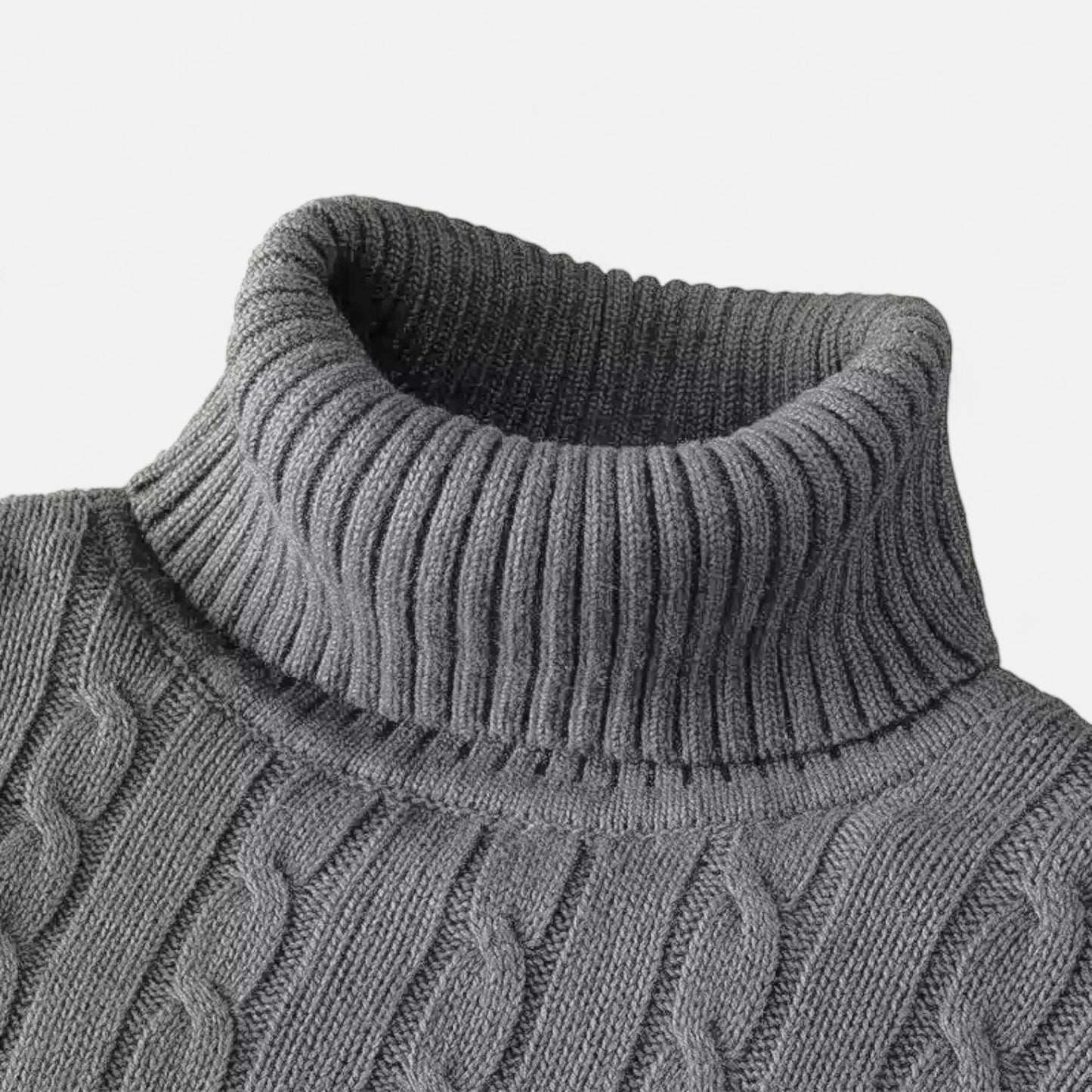 Claireve | Pull Col Roulé Homme en Maille – Style Décontracté, Confort Structuré