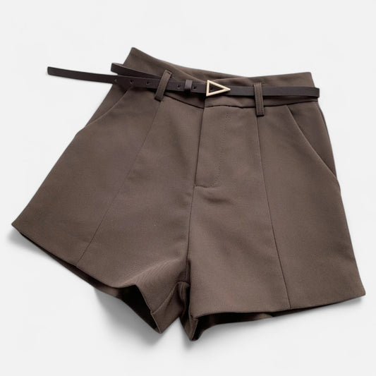 Claireve | Short Vintage Décontracté en Coton Lavé