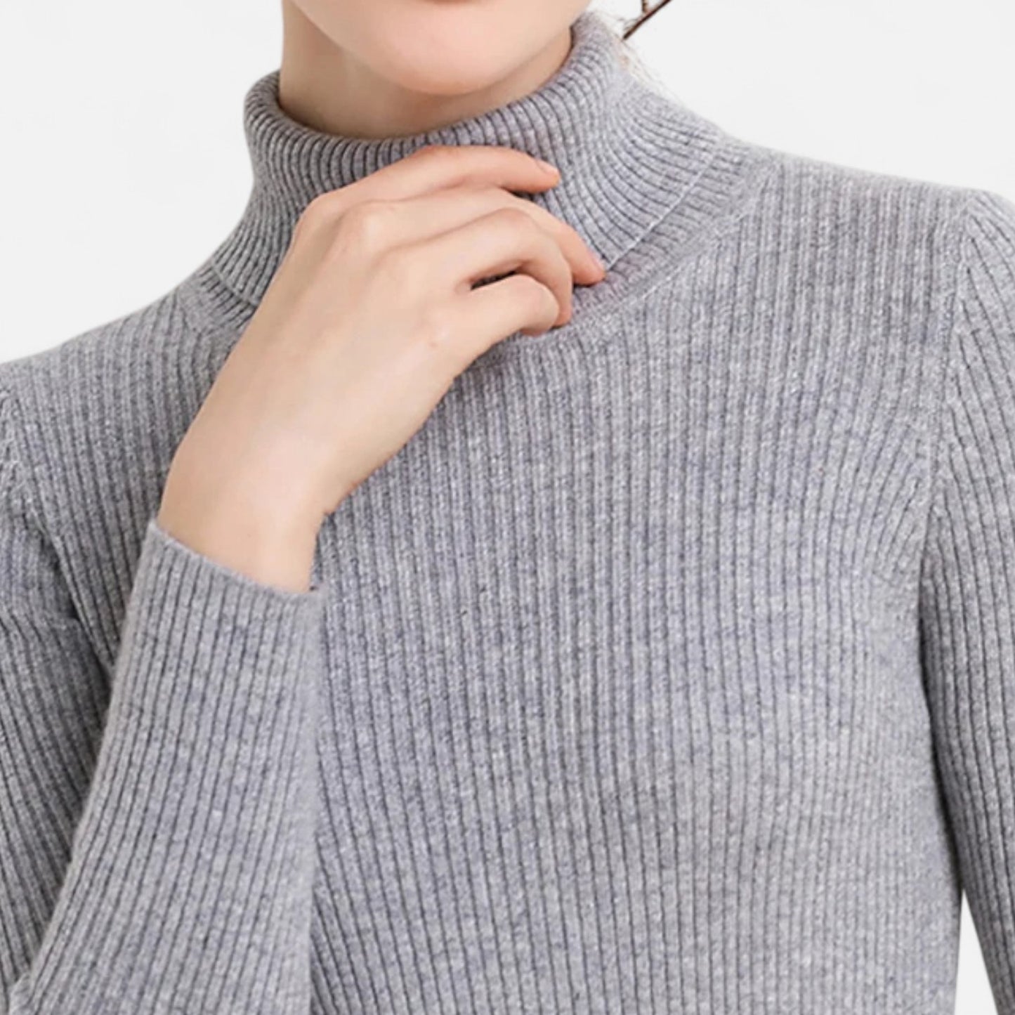 Claireve | Pull Femme en Maille à Col Roulé – Douceur Élégante, Silhouette Intemporelle