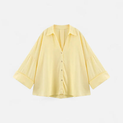 Claireve | Blouse Kimono Oversize en Lin Doux