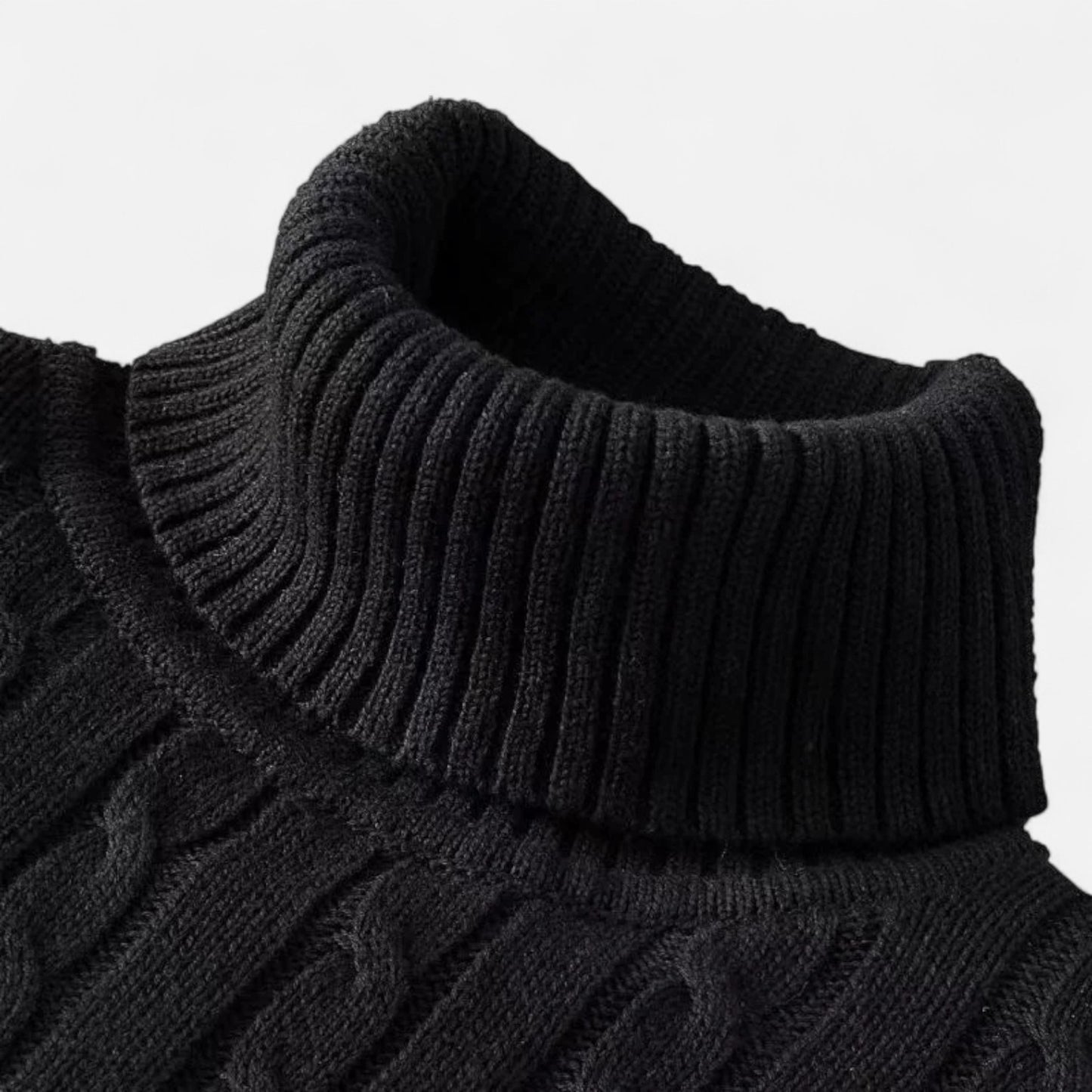 Claireve | Pull Col Roulé Homme en Maille – Style Décontracté, Confort Structuré