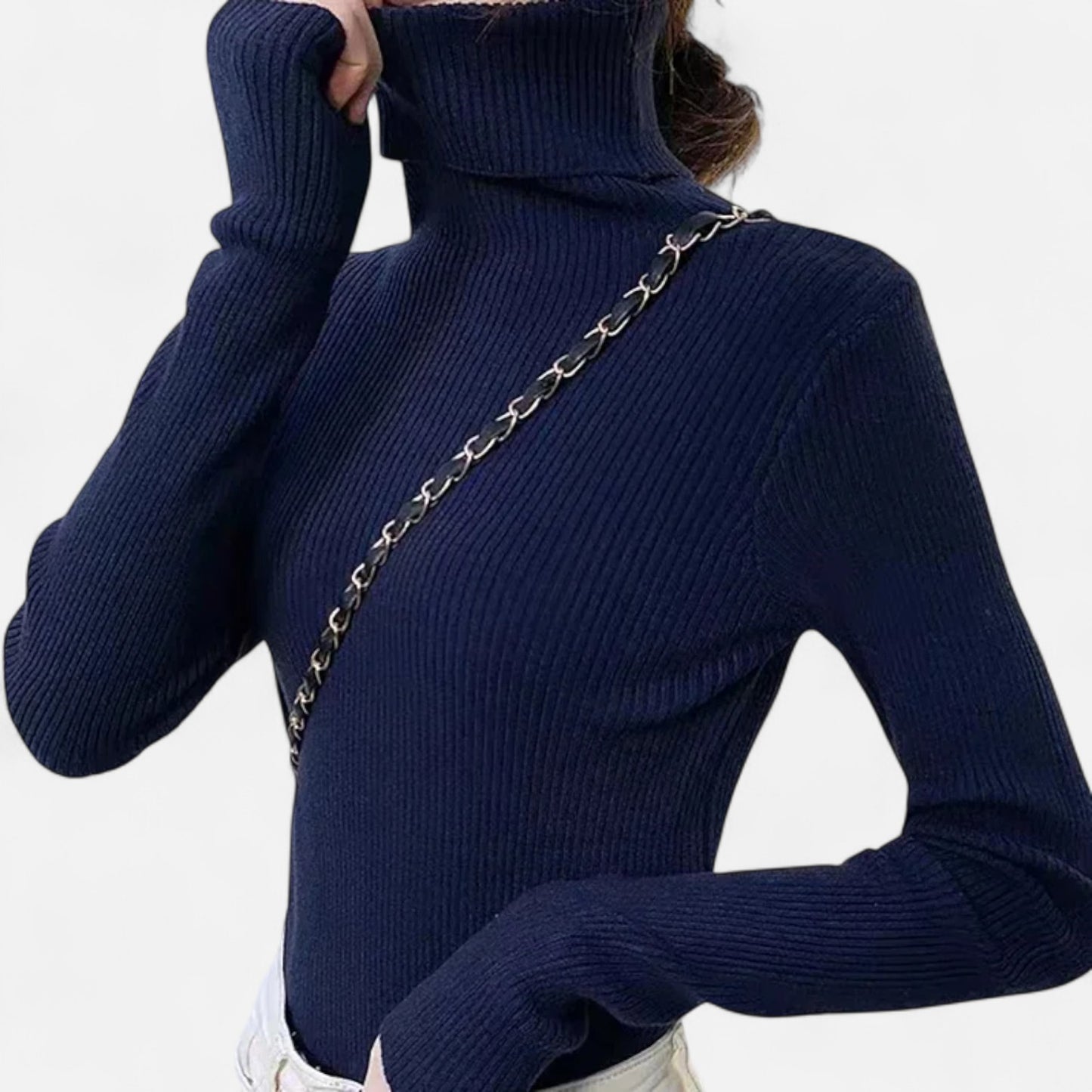 Claireve | Pull Femme en Maille à Col Roulé – Douceur Élégante, Silhouette Intemporelle