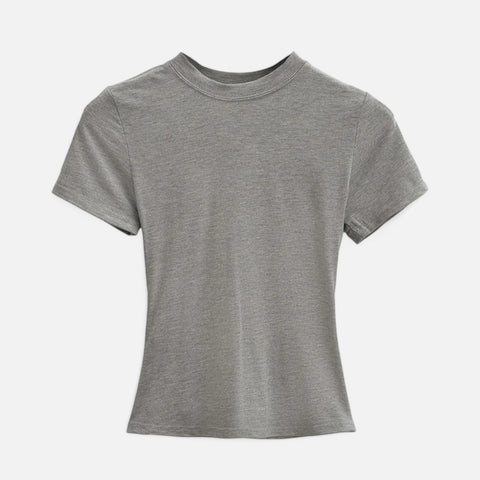 Claireve | T-Shirt Femme Manches Courtes – Simplicité Chic, Silhouette Affirmée