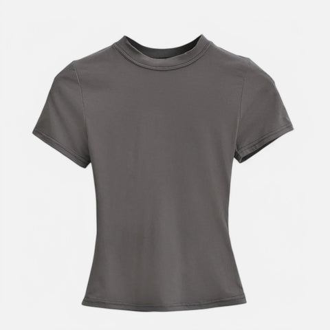 Claireve | T-Shirt Femme Manches Courtes – Simplicité Chic, Silhouette Affirmée