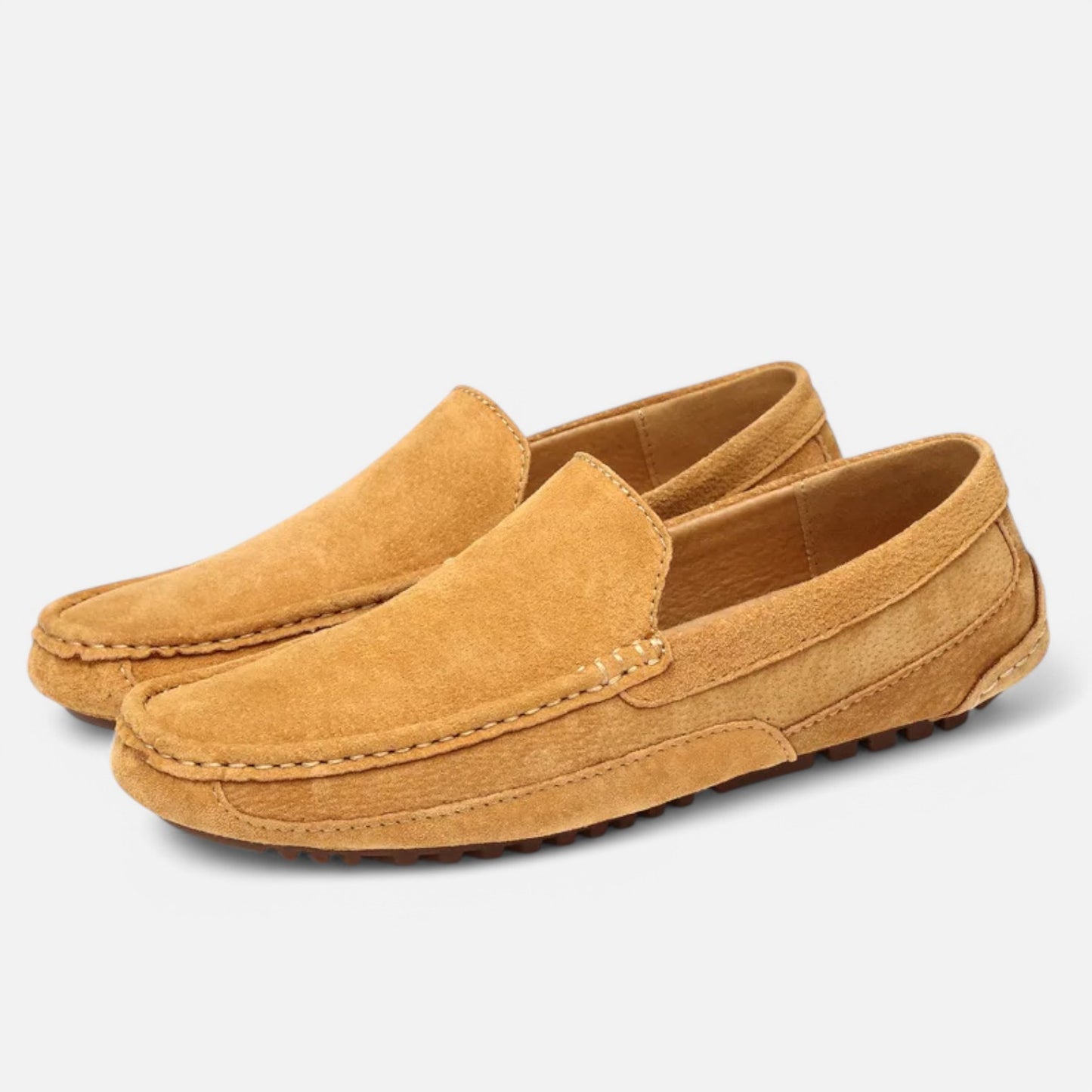 Claireve | Mocassins Homme en Daim – Artisanat Luxueux, Style Décontracté Élégant