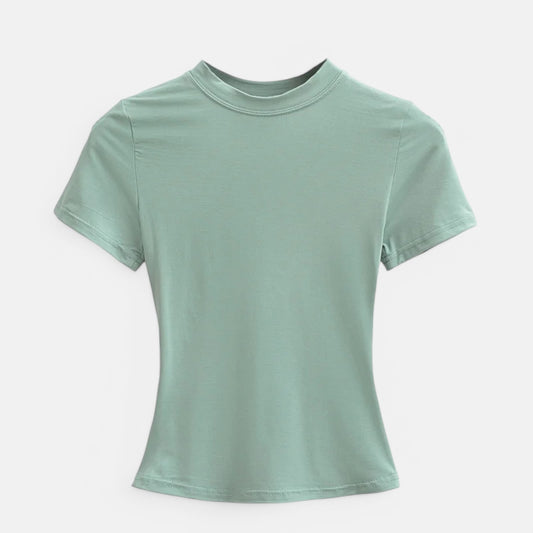 Claireve | T-Shirt Femme Manches Courtes – Simplicité Chic, Silhouette Affirmée